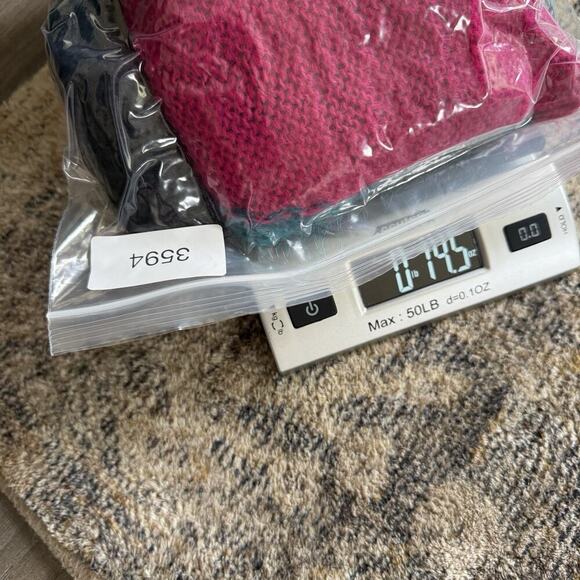 VTG 90s Mohair Wool Blend Knit Sweater S Abstract Art Stripe Rainbow Turtle Neck - Picture 7 of 7